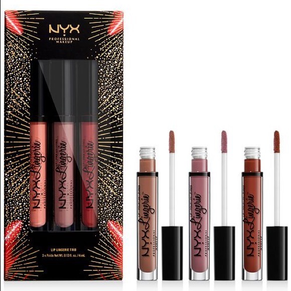 🆕 SET OF 3 NYX LINGERIE LIQUID LIPSTICK - Picture 1 of 4